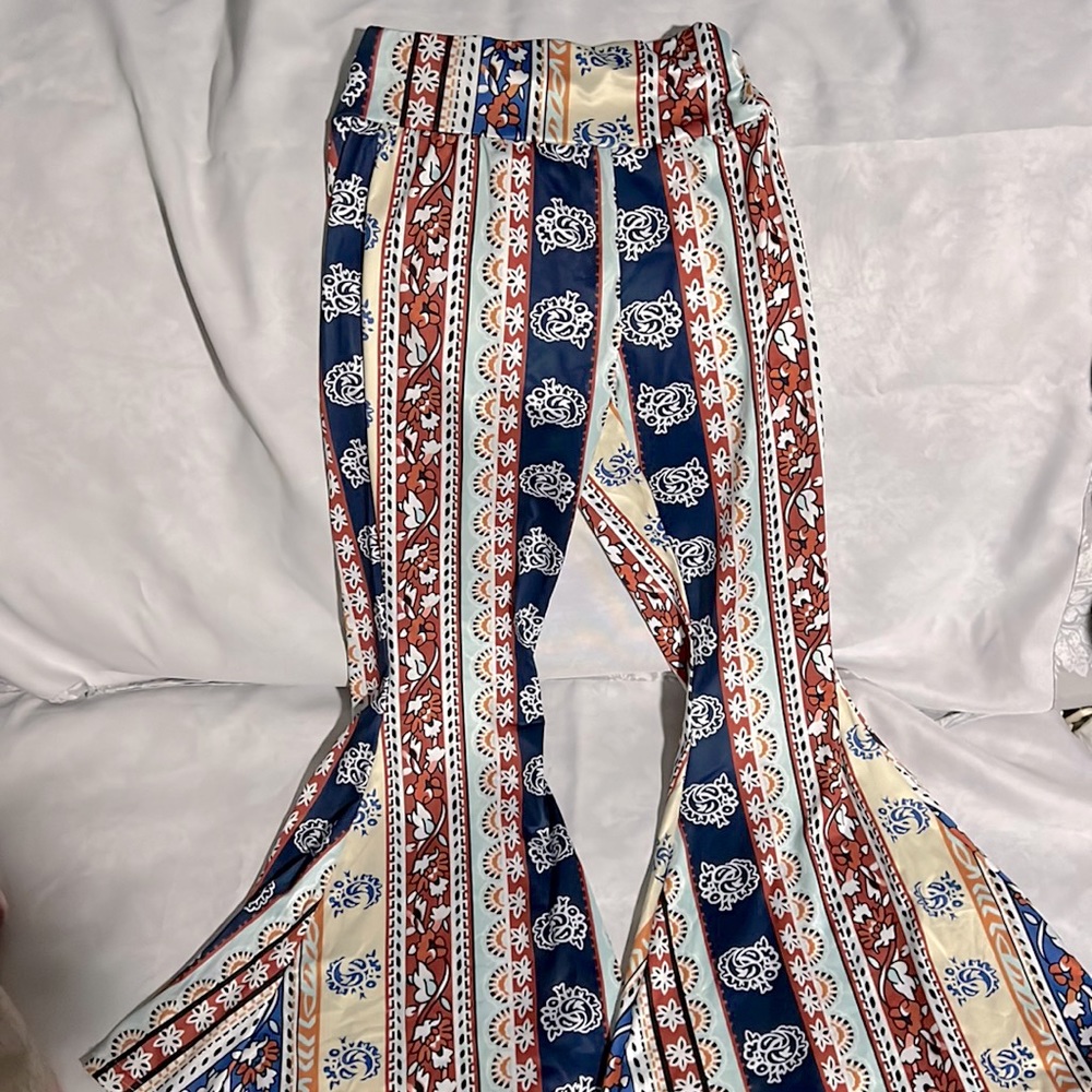 Flared Pattern Pants